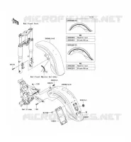 GARDE BOUE pour Kawasaki VN1600 CLASSIC 2008