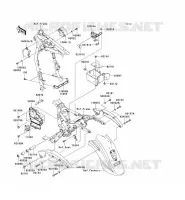 PIECE DE CADRE (COUVERTURE) pour Kawasaki VN1600 CLASSIC 2008