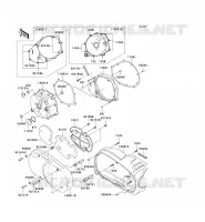 CARTER MOTEUR GAUCHE pour Kawasaki VN1600 MEAN STREAK 2007