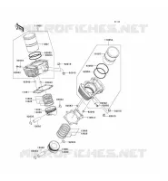 CYLINDRE/PISTON pour Kawasaki VN1600 MEAN STREAK 2007