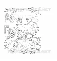 PIECE DE CADRE (COUVERTURE) pour Kawasaki VN1600 MEAN STREAK 2007