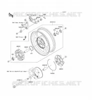 ROUE ARRI&Egrave;RE/CHAINE pour Kawasaki VN1600 MEAN STREAK 2007