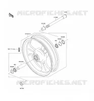 ROUE AVANT pour Kawasaki VN1600 MEAN STREAK 2007