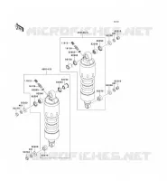 SUSPENSION/AMORTISSEUR pour Kawasaki VN1600 MEAN STREAK 2007