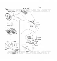 SYSTEME D'EVAPORATION CARBURANT(CA) pour Kawasaki VN1600 MEAN STREAK 2007