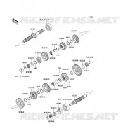 TRANSMISSION pour Kawasaki VN1600 MEAN STREAK 2007