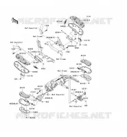 REPOSE PIED pour Kawasaki VN1600 CLASSIC TOURER 2006