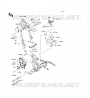 PIECE DE CADRE (COUVERTURE) pour Kawasaki VN1600 CLASSIC TOURER 2006
