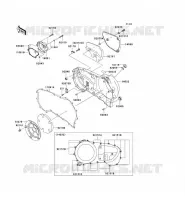 CARTER MOTEUR DROIT(S) pour Kawasaki VN1600 CLASSIC TOURER 2008