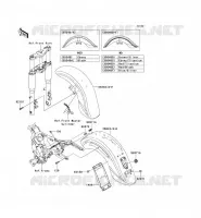 GARDE BOUE pour Kawasaki VN1600 CLASSIC TOURER 2008