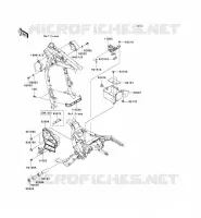 PIECE DE CADRE (COUVERTURE) pour Kawasaki VN1600 CLASSIC TOURER 2008