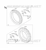 PNEUS pour Kawasaki VN1600 CLASSIC TOURER 2008
