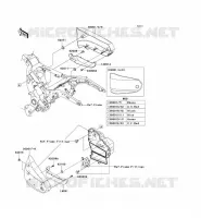 CACHE LAT&Eacute;RAL pour Kawasaki VN1600 CLASSIC TOURER 2008