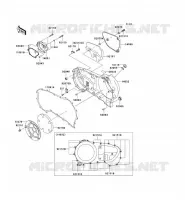CARTER MOTEUR DROIT(S) pour Kawasaki VN1600 CLASSIC TOURER 2008