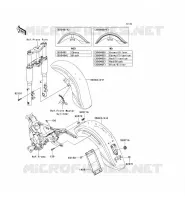GARDE BOUE pour Kawasaki VN1600 CLASSIC TOURER 2008