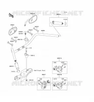 GUIDON pour Kawasaki VN1600 CLASSIC TOURER 2008