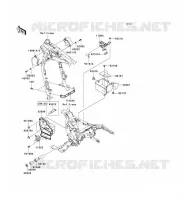 PIECE DE CADRE (COUVERTURE) pour Kawasaki VN1600 CLASSIC TOURER 2008