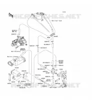 SYSTEME D'EVAPORATION CARBURANT(CA) pour Kawasaki VN1600 CLASSIC TOURER 2008