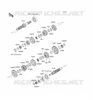 TRANSMISSION pour Kawasaki VN1600 CLASSIC TOURER 2008