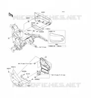 CACHE LAT&Eacute;RAL pour Kawasaki VN1600 CLASSIC TOURER 2006