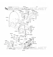 CARENAGE pour Kawasaki VN1600 CLASSIC TOURER 2006