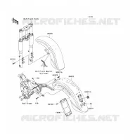 GARDE BOUE pour Kawasaki VN1600 CLASSIC TOURER 2006