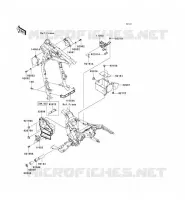 PIECE DE CADRE (COUVERTURE) pour Kawasaki VN1600 CLASSIC TOURER 2006
