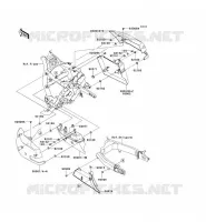 CACHE LAT&Eacute;RAL/GARDE CHAINE pour Kawasaki VN1700 VOYAGER 2011