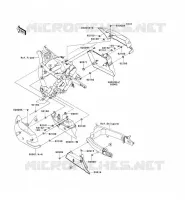 CACHE LAT&Eacute;RAL/GARDE CHAINE pour Kawasaki VN1700 VOYAGER 2012