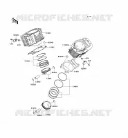 CYLINDRE/PISTON pour Kawasaki VN1700 VOYAGER 2014