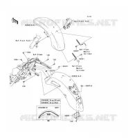 GARDE BOUE pour Kawasaki VN1700 VOYAGER 2014
