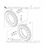 PNEUS pour Kawasaki VN1700 VOYAGER 2014
