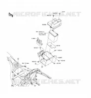 SUPPORT BATTERIE pour Kawasaki VN1700 VOYAGER 2014
