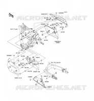 CACHE LAT&Eacute;RAL/GARDE CHAINE pour Kawasaki VN1700 VOYAGER ABS 2009