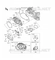 CARTER MOTEUR GAUCHE pour Kawasaki VN1700 VOYAGER ABS 2010