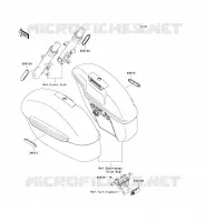 CATADIOPTRES pour Kawasaki VN1700 VOYAGER ABS 2010