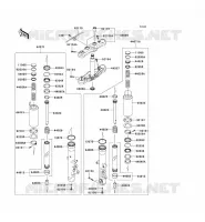 FOURCHE pour Kawasaki VN1700 VOYAGER ABS 2010