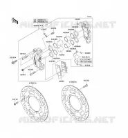 FREIN AVANT pour Kawasaki VN1700 VOYAGER ABS 2010