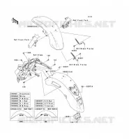 GARDE BOUE pour Kawasaki VN1700 VOYAGER ABS 2010