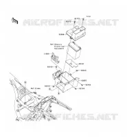 SUPPORT BATTERIE pour Kawasaki VN1700 VOYAGER ABS 2010