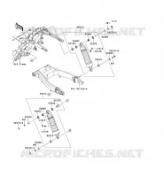 SUSPENSION/AMORTISSEUR pour Kawasaki VN1700 VOYAGER ABS 2010