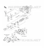 FOURCHETTE/BARRILLET DE SELECTION pour Kawasaki VN1700 VOYAGER ABS 2010