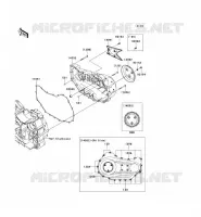 CARTER MOTEUR DROIT(S) pour Kawasaki VN1700 VOYAGER ABS 2011