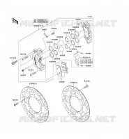 FREIN AVANT pour Kawasaki VN1700 VOYAGER ABS 2011