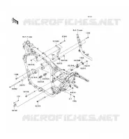 PIECE DE CADRE (COUVERTURE) pour Kawasaki VN1700 VOYAGER ABS 2011