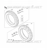 PNEUS pour Kawasaki VN1700 VOYAGER ABS 2011