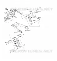 SUSPENSION/AMORTISSEUR pour Kawasaki VN1700 VOYAGER ABS 2011