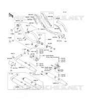 &Eacute;CHAPPEMENT pour Kawasaki VN1700 VOYAGER ABS 2011