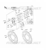 FREIN AVANT pour Kawasaki VN1700 VOYAGER ABS 2011