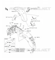 GARDE BOUE pour Kawasaki VN1700 VOYAGER ABS 2011